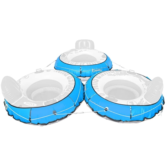 Bradley Pack of three - river run tube cover; compatible with Intex River Run tubes; convert your pool tube into heavy duty rafting tubes. Fits most inflatable 53 inch river float tubes.
