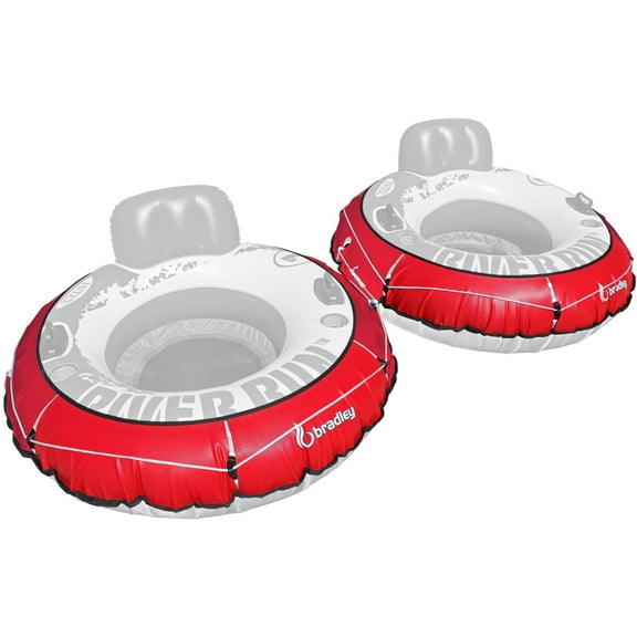 Bradley Pack of two - river run tube cover; compatibile with Intex River Run tubes; convert your pool tube into heavy duty rafting tubes. Fits most inflatable 53 inch river float tubes.