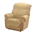 thumbnail image 1 of Bradley Sherpa Recliner Protector - Slipcover - Camel, 1 of 4