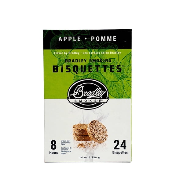Bradley Flavor Bisquettes - Apple 24Pk