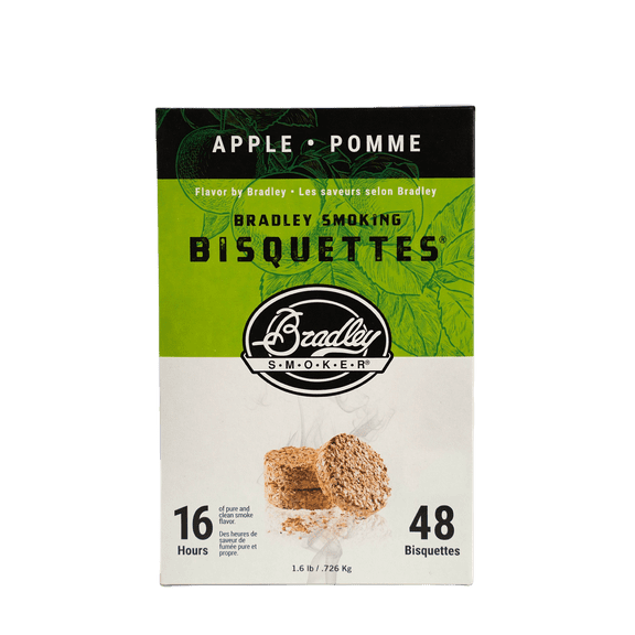 Bradley Smoker Apple Flavor Wood Bisquettes 48pk