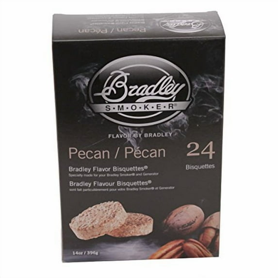 Bradley Smoker Pecan Bisquettes for Grilling & BBQ, 24 Pack