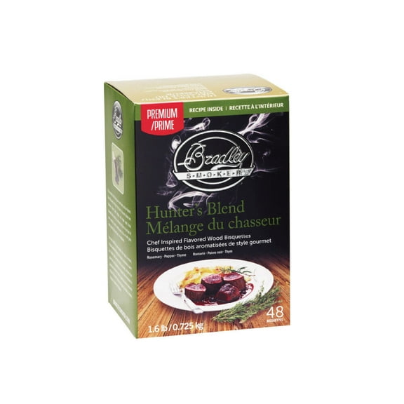 Bradley Smoker Premium Hunters Blend Wood Bisquettes 48Pk