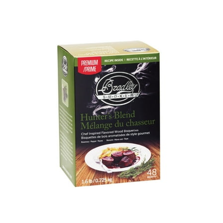 Bradley Smoker Premium Hunters Blend Wood Bisquettes 48Pk