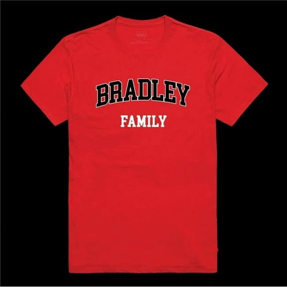Bradley University Braves Family T-Shirt, Red - Medium