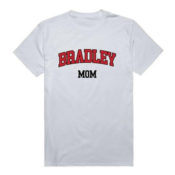 Bradley University College Mom T-Shirt, White - Large