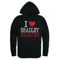 thumbnail image 1 of Bradley University Mens I Love Hoodie, Black - 2XL, 1 of 1