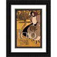 thumbnail image 1 of Bradley, William H. 23x32 Black Ornate Wood Framed with Double Matting Museum Art Print Titled - The Echo, 1895, 1 of 4