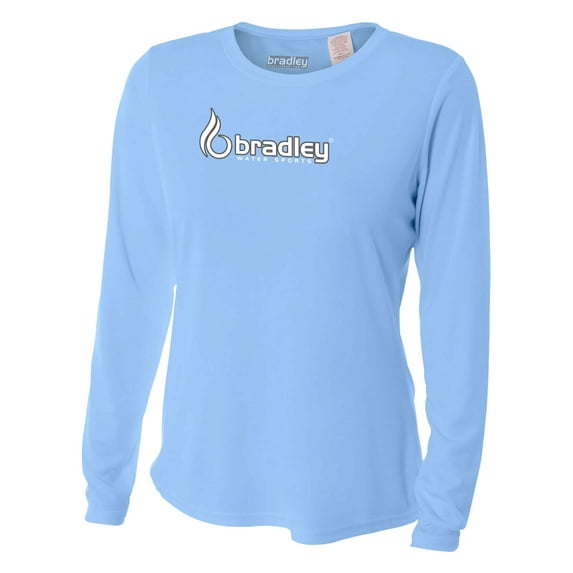 Bradley Women's Long Sleeve Rash Guard Surf Comfortable Performance Swim Shirt FBA