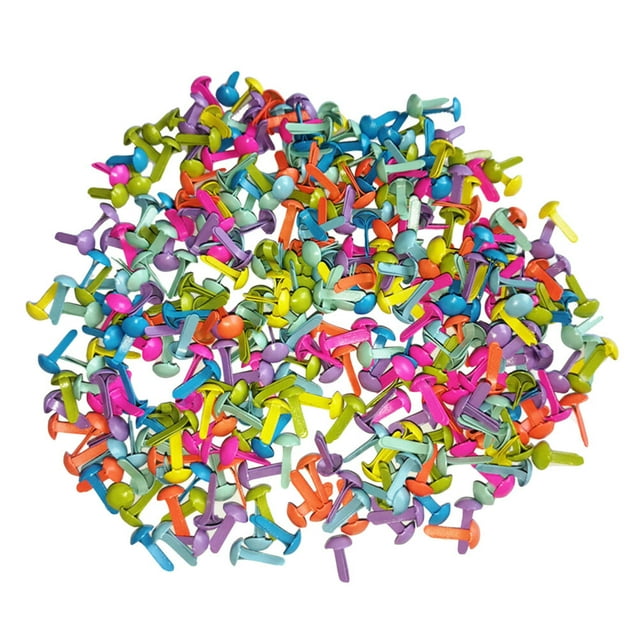 Brads Paper Fasteners Mini Metal Brad Fastener Craft Scrapbooking Diy