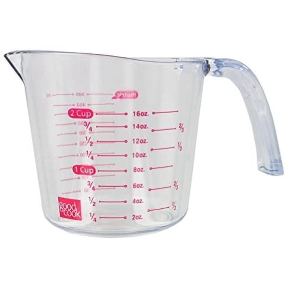 Bradshaw 2-Cup Clear Plastic Measuring Cup, Stackable - 4 Pack [Kitchen]