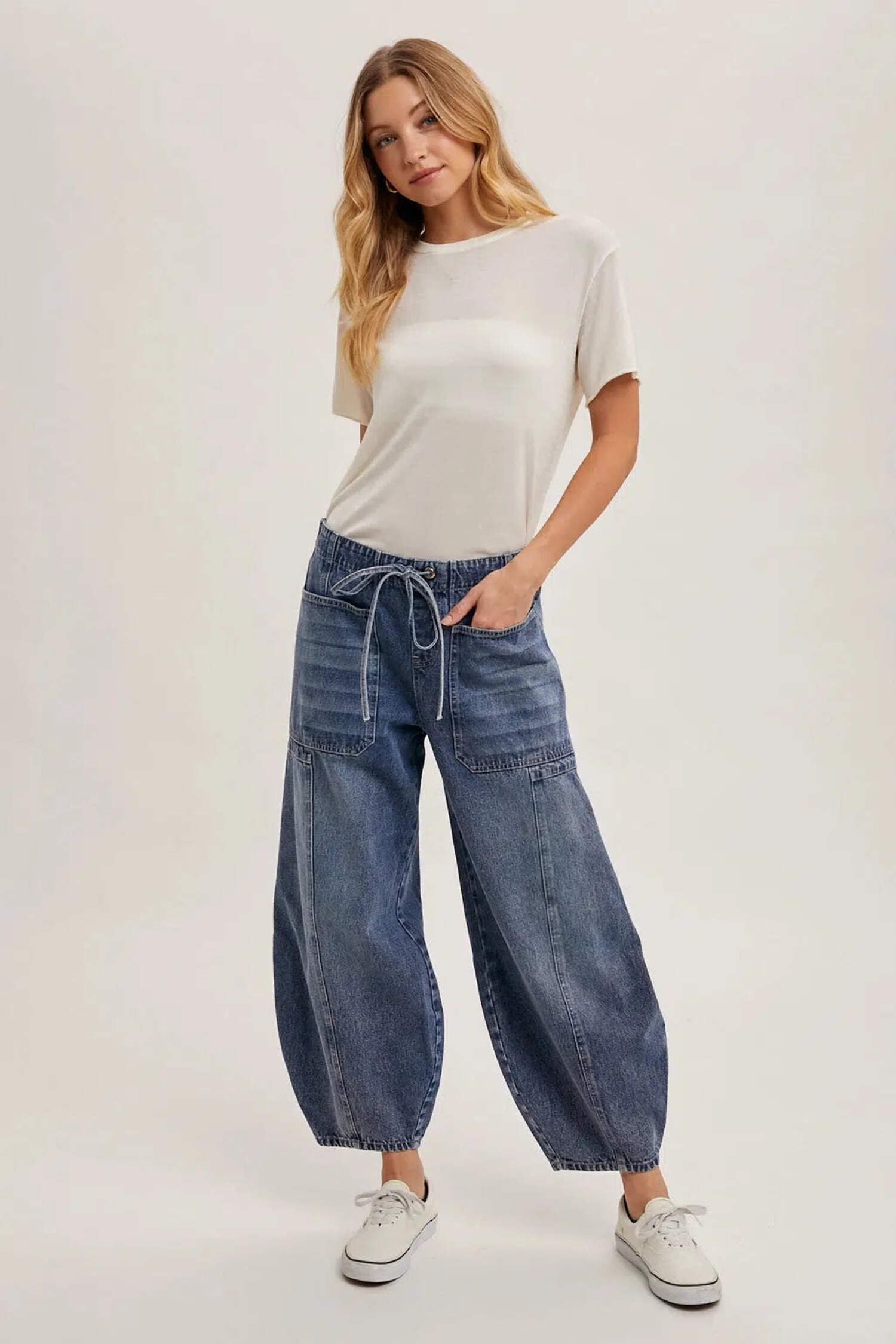 Threaded Pear Mckinley Wash Barrel Fit Pants