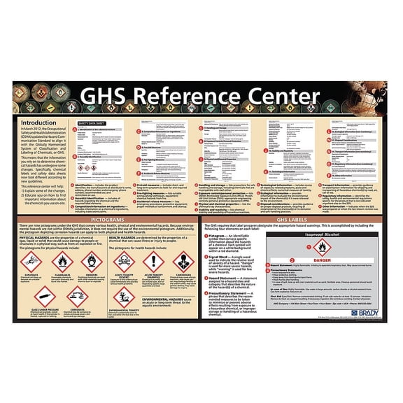 Brady 133209 Safety Poster, Laminated Paper, English 26.00" x 40.00" J101
