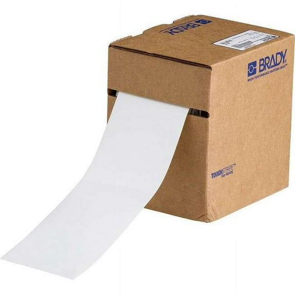 Brady Floor Tape,White,3 inx100 ft,Roll 104341