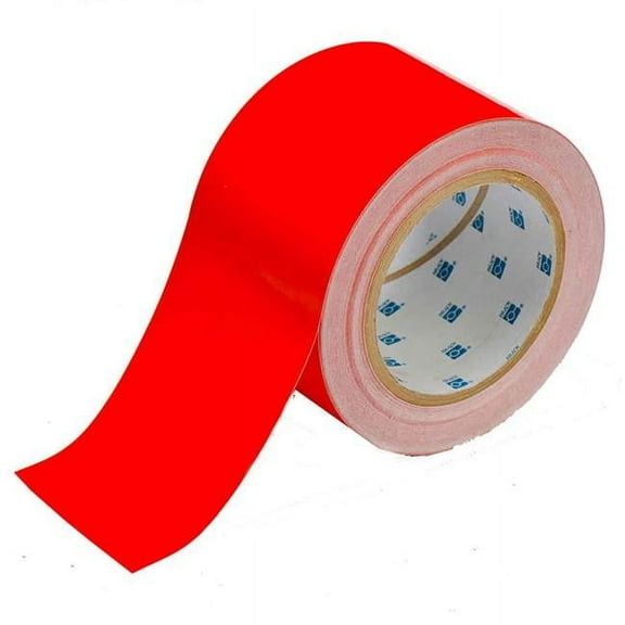 Brady Floor Tape,Red,3 inx100 ft,Roll 104343