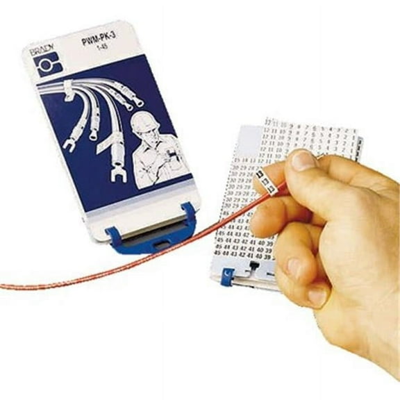 Brady Wire Marker Book,Preprintd, Self-Adhesiv, PWM-PK-2 PWM-PK-2