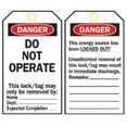 thumbnail image 1 of Brady Danger Tag,5-3/4 x 3 In,OSHA,Brs,PK25 66050, 1 of 4