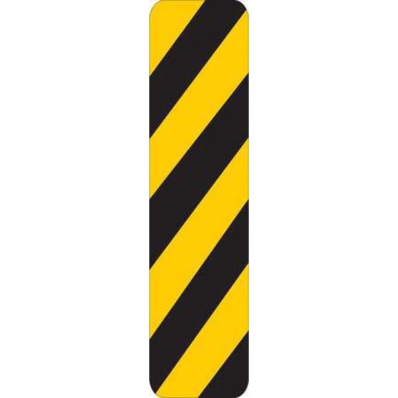 brady 80101 24 x 6in traffic sign, black/yellow