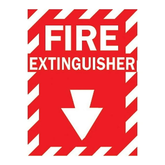 FIRE EXTINGUISHER, Polyester Sticker