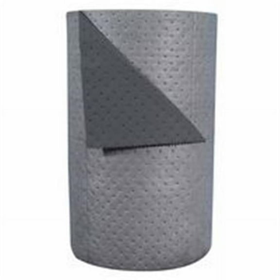 Brady Sorbent Roll, 35 gal, 30 in x 150 ft, Universal, Gray, Polypropylene HT350