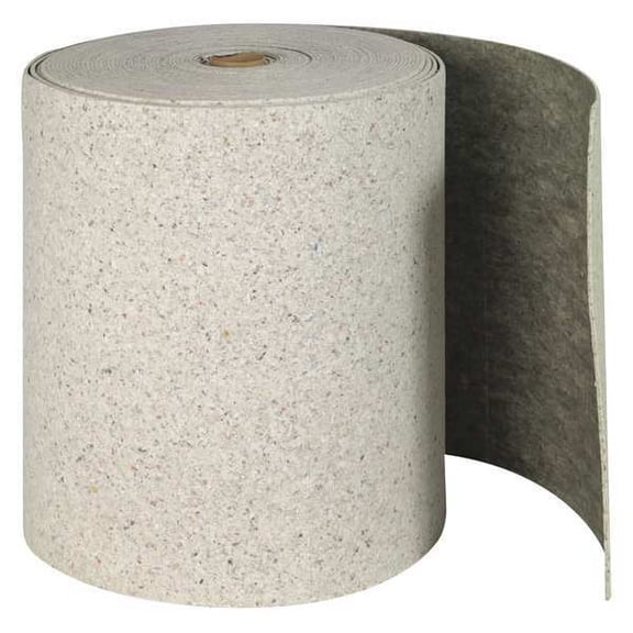Sorbent Roll, 62 gal, 28 1/2 in x 150 ft, Universal, White, Cellulose