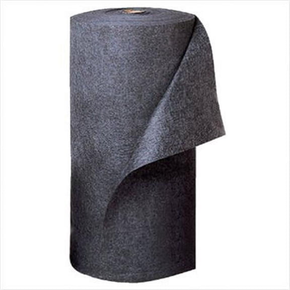 Brady Sorbent Pad, 59 gal, 3 ft x 300 ft, Universal, Gray, Polypropylene SIR36