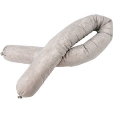 Brady Sorbent Sock, 81 gal, 3 in x 42 in, Universal, White, 40 PK BSC40