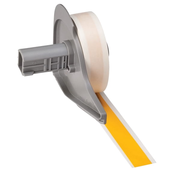 Brady All Weather Permanent Adhesive Vinyl Label Tape for M710 and BMP71 Printers - 0.5" x 50', Yellow. M7C-500-595-YL CA2