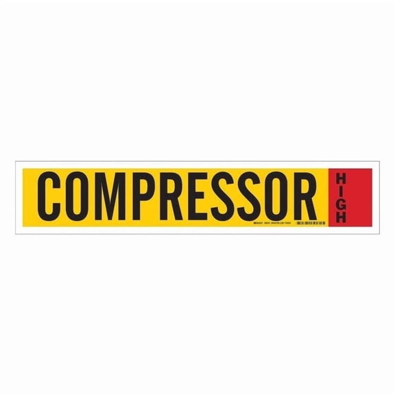 Brady Ammonia Pipe Markers, 4inHx24inW, Vinyl, 90341 90341