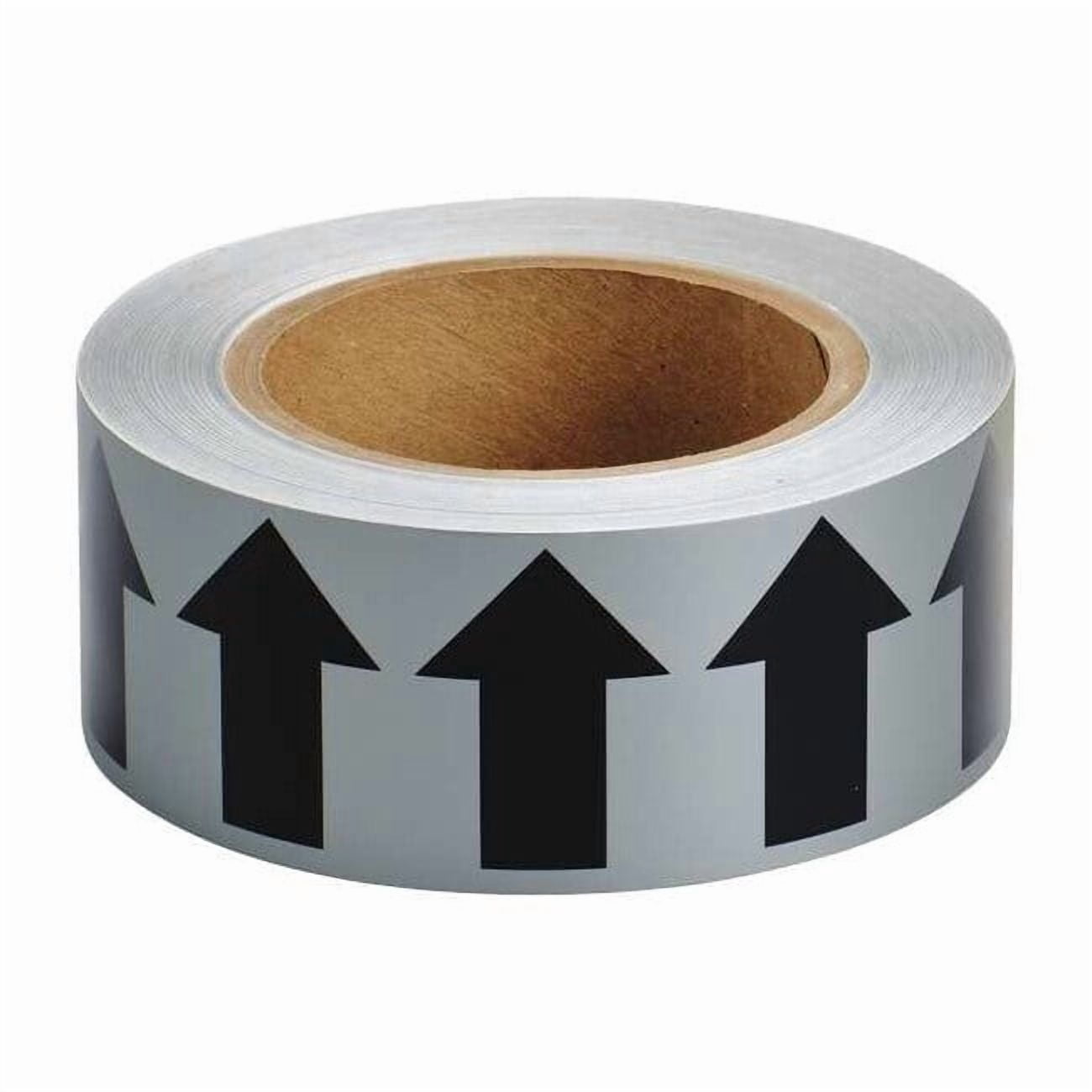 Brady Arrow Tape,Gray,2in W,90ft Roll L 91419