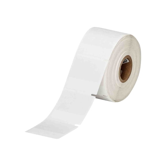 Brady B-427 - Vinyl - matte - permanent acrylic adhesive - white, clear - 1.5 in x 1.5 in 1000 label(s) (1 roll(s) x 1000 labels - for Brady BBP11, BBP11-34L, BBP11-34LCUK + LM, BBP12