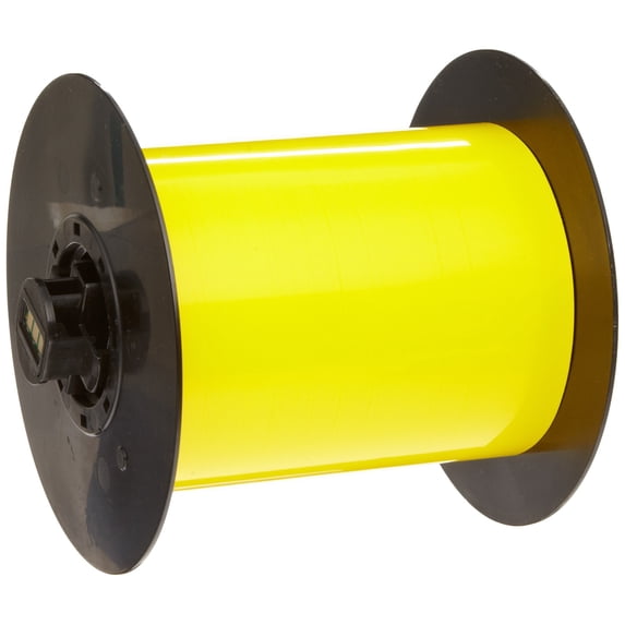 Brady B30C-2500-509-YL 25 feet Length x 2.5" Width, B-509 Polyester, Yellow BBP31 Magnetic Supply CA3
