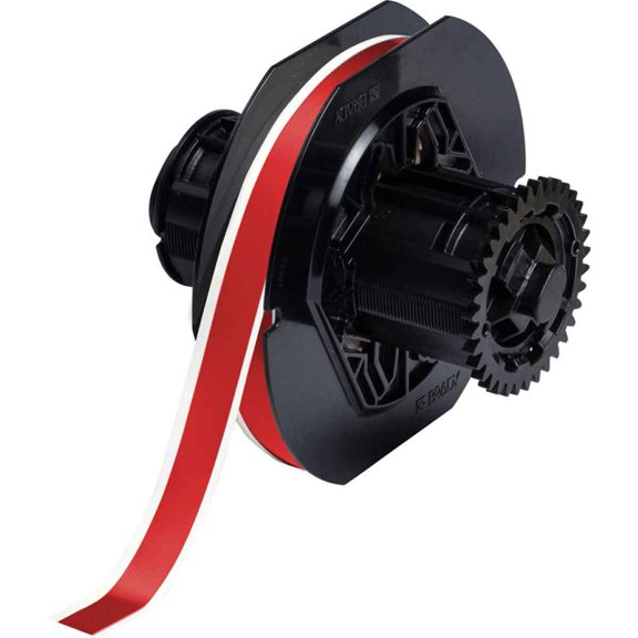 Brady B30C-500-595-RD 100' Length x 0.500" Width, B-595 Vinyl, Red BBP31 Indoor/Outdoor Tape CA3