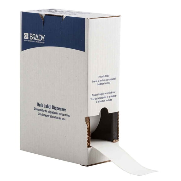 Brady Label,2 in W,Indoor,White BM7C-2000-855-WT