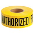 thumbnail image 1 of Manufacturer Varies Barricade Tape, Yellow, 1,000 ft L, 3 in 91462, 1 of 1