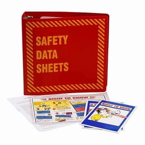 Brady Binder, Material Safety Data Sheets, 11 5/8 in W, 11 5/8 in H BR363R