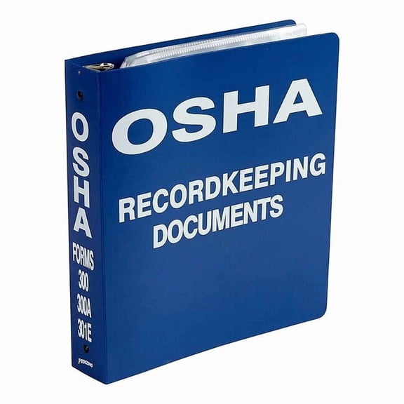 Brady Binder, OSHA Record Keeping Documents, 10 1/2 in W, 11 5/8 in H OR323E