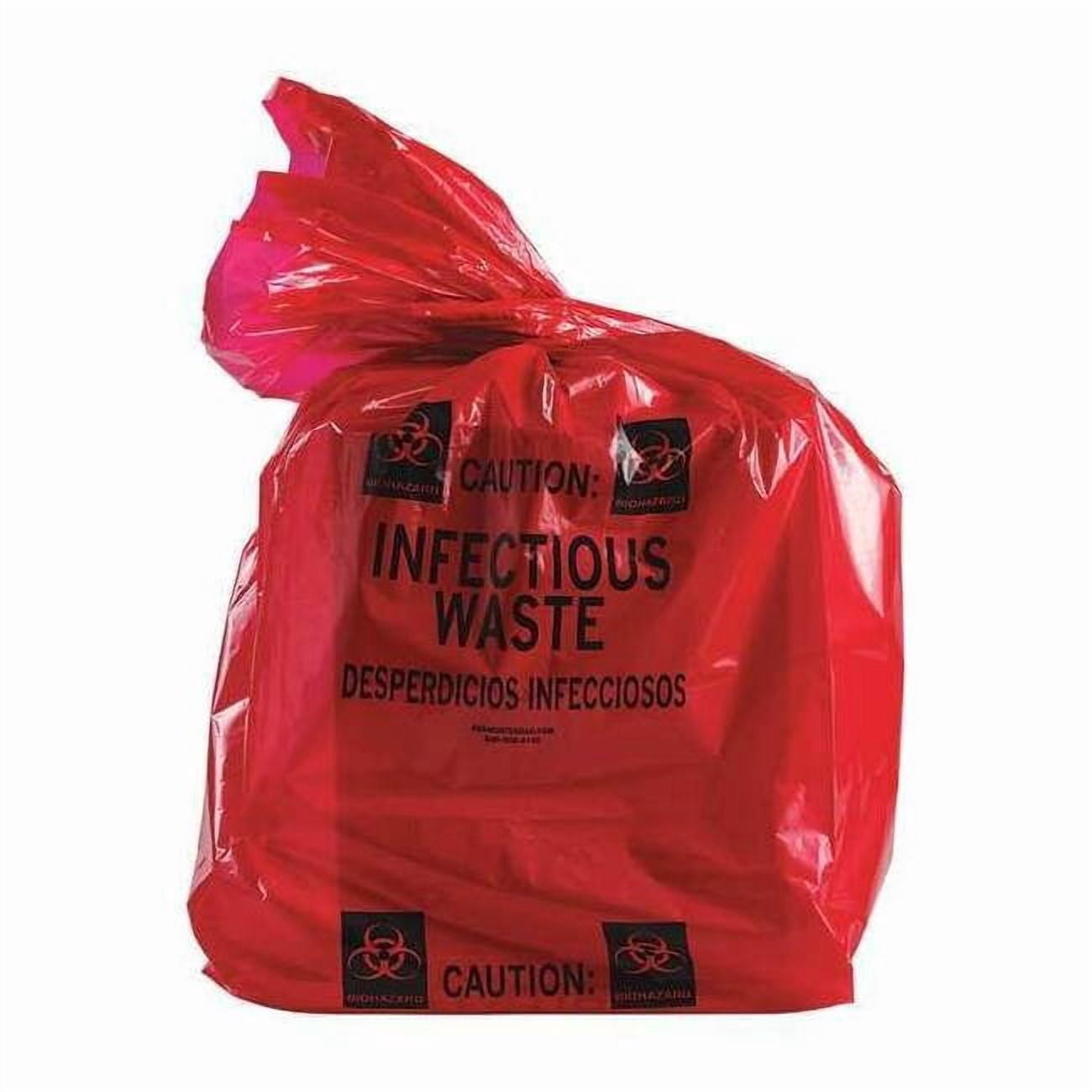 35 gal - 55 gal Trash Bags, 30 in x 36 in, Contractor, 3 mil, Red ASB ...