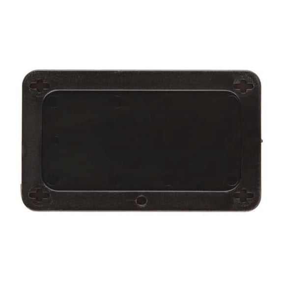 Brady Blank Tag, Plastic, 2 3/16 in H x 3 11/16 in W, Black, Rectangle 41920