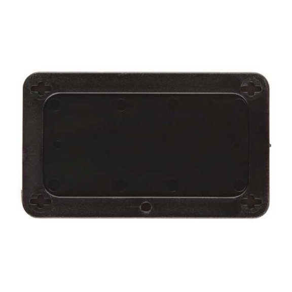 Brady Blank Tag, Plastic, 2 3/16 in H x 3 11/16 in W, Black, Rectangle 41920