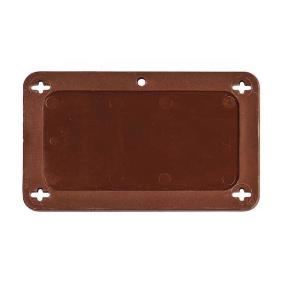Brady Blank Tag, Plastic, 2 3/16 in H x 3 11/16 in W, Brown, Rectangle 87710