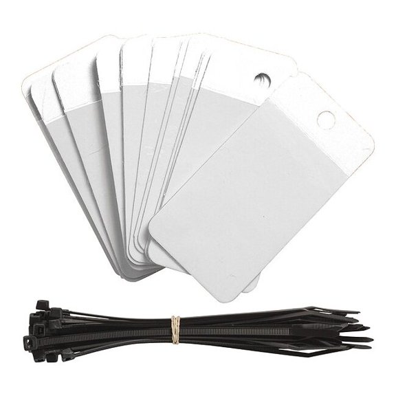 Brady Blank Tag,Polyester,Colored,PK25 102016
