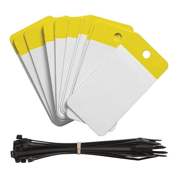 Brady Blank Tag,Polyester,Colored,PK25 102017