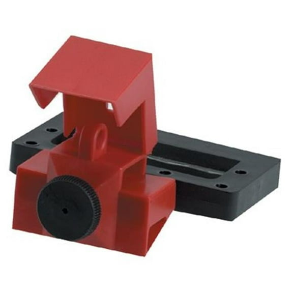 Brady Oversized Clamp-On Circuit Breaker Lockout, 480V AC, Red, PK6 65321