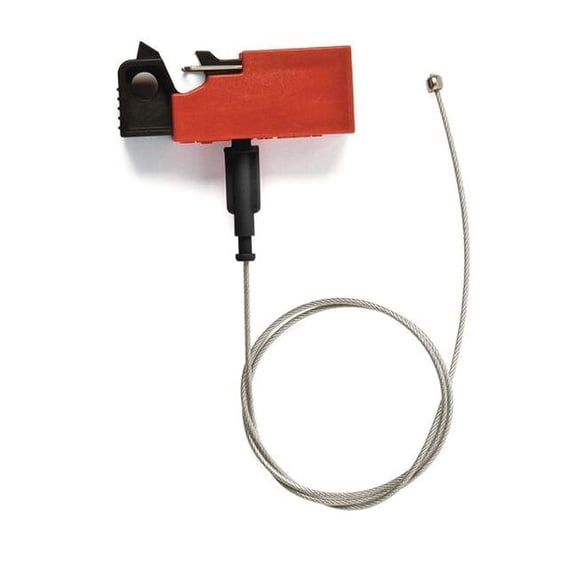 Brady Breaker Lockout,Snap On,Nylon 2Ft Cable 51252