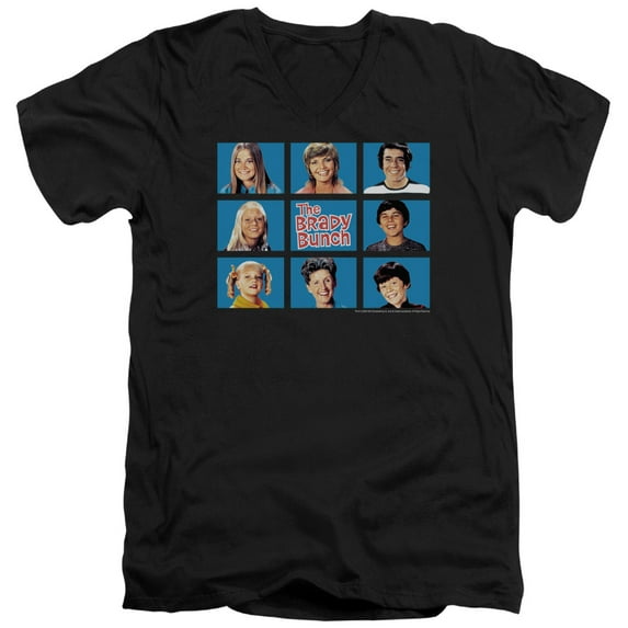 Brady Bunch - Framed - Slim Fit V Neck Shirt - Small