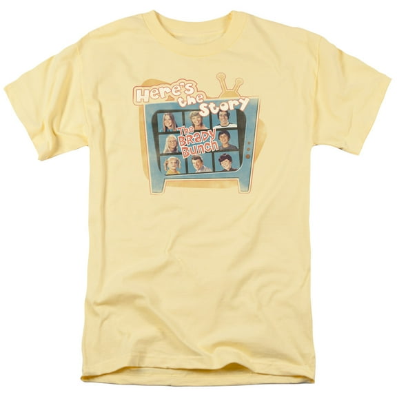 Brady Bunch Heres The Story Officially Licensed Adult T-Shirt L