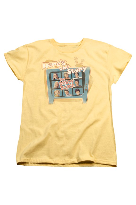 Brady Bunch - Heres The Story - Women's Short Sleeve Shirt - Small