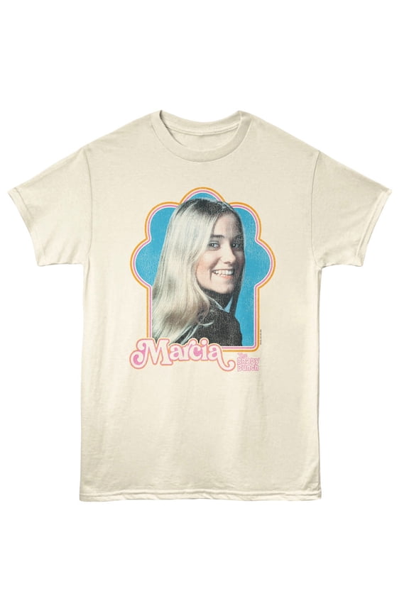 Brady Bunch Marcia Men's T Shirt (Ivory, AdultXL)