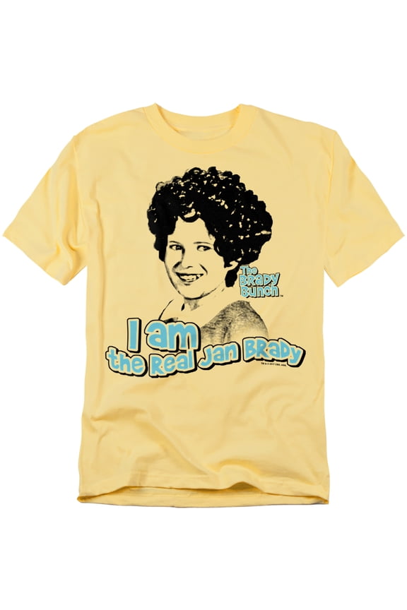 Men's The Real Jan Brady T-shirt Medium Banana